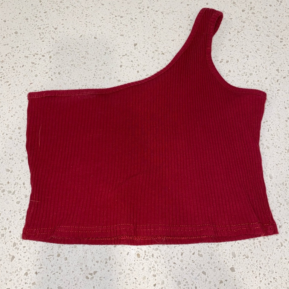 One Shoulder Cropped Top